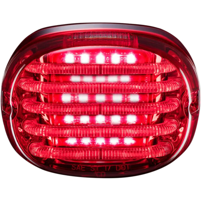 Custom dynamics Taillight - with License Plate Illumination Window - Red