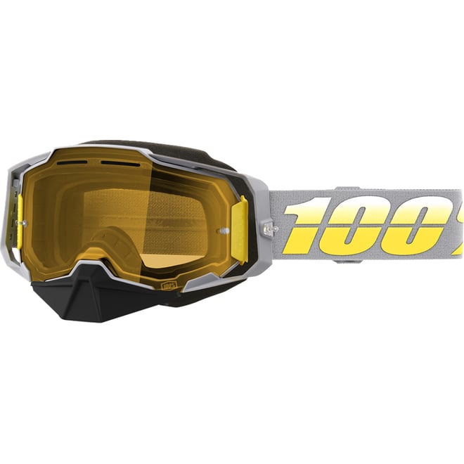 100% Armega Snow Goggles - Complex - Yellow