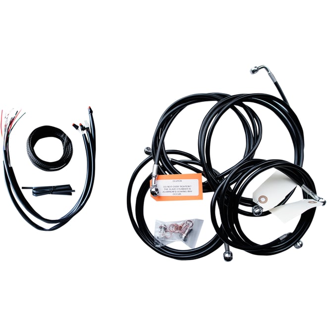 La choppers Handlebar Cable/Brake Line Kit - Complete - 15" - 17" Handlebars - Black Vinyl La choppers Handlebar Cable/Brake Line Kit - Complete - 15" - 17" Handlebars - Black Vinyl