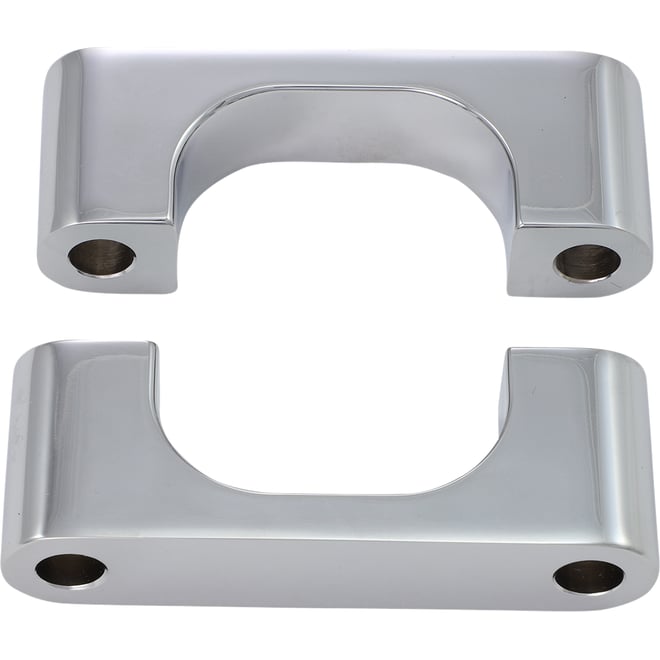 Klock werks Hugger Front Fender Mounting Blocks - For 21" Wheels - Chrome
