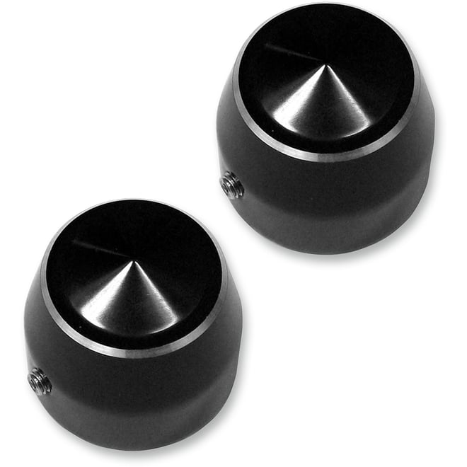 Accutronix Axle Caps - Black - Elite - 1"