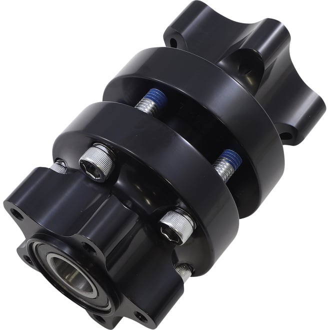 Arlen ness Hub - Cartridge - Front/Dual Disc - Black - '00-'07 FLT