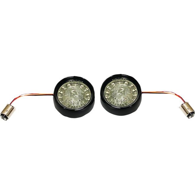 Custom dynamics Turn Signal Insert - Red/Smoke