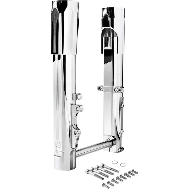 Performance machine (pm) Fork Legs - Chrome - Lower - Single Disc