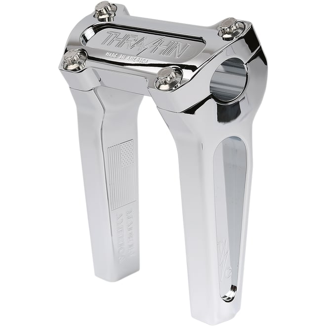 Thrashin supply co. Risers - Straight - 6" - Chrome