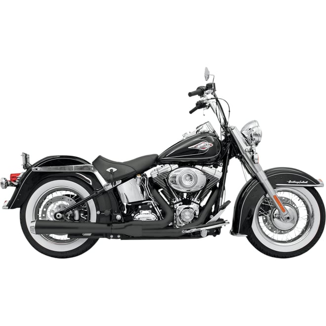 Bassani xhaust 2:1 Exhaust - Black - Long - Softail