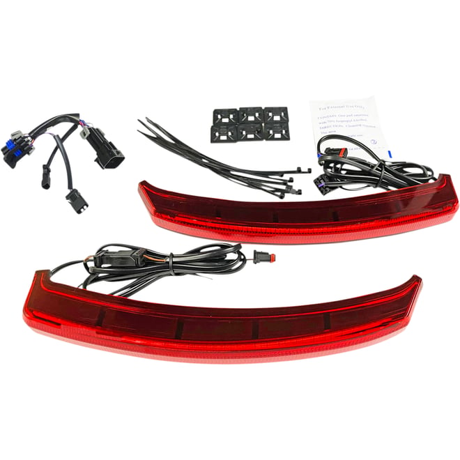 Custom dynamics Saddlebag Lights - Red