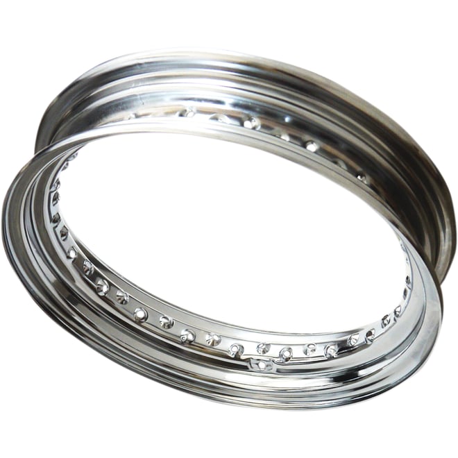 Drag specialties Rim - 40 Hole - Chrome - 16x3 - Side Metal Valve