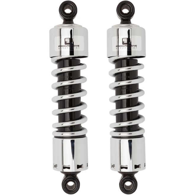 Progressive suspension 412 Series Shock - 12" - Standard - Chrome - Dyna