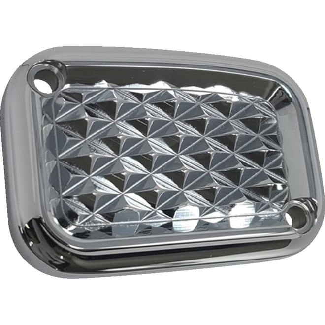 Covingtons Master Cylinder Lid - Clutch - Diamondback - Chrome