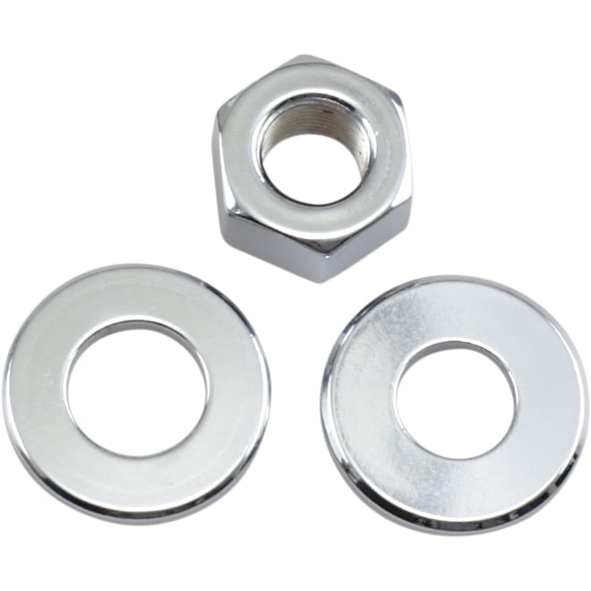 Colony Rear Axle Nut/Washer - Kit - Big Twins '73-'96/XL '79-'96 Colony Rear Axle Nut/Washer - Kit - Big Twins '73-'96/XL '79-'96