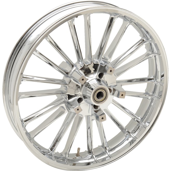 Coastal moto Wheel - Atlantic 3D - Front - Dual Disc/with ABS - Chrome - 21x3.5
