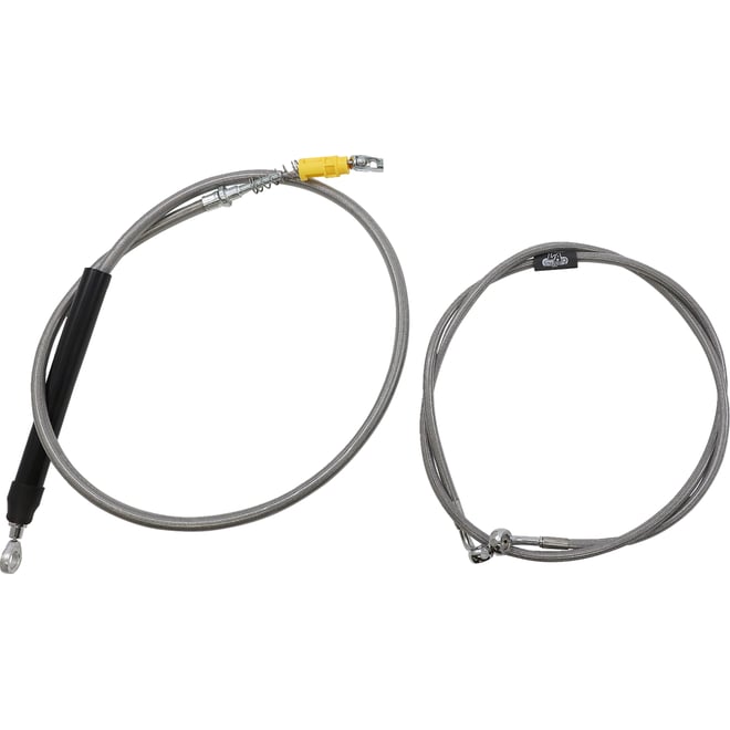 La choppers Handlebar Cable/Brake Line Kit - Quick Connect - Complete - 15" - 17" Handlebars - Stainless