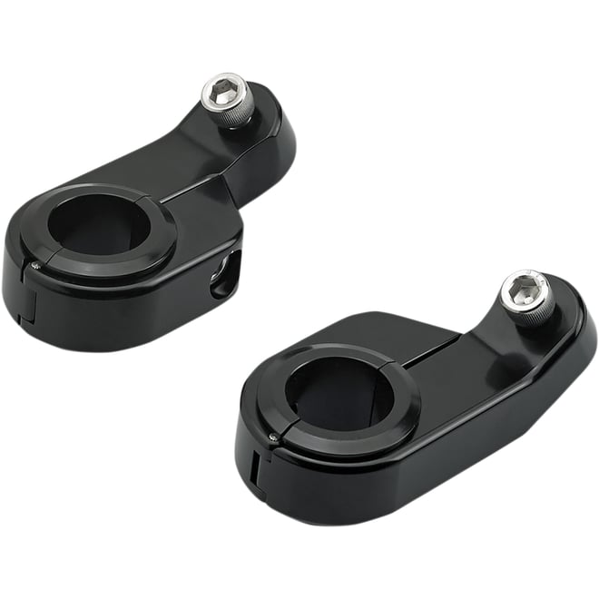 Biltwell O/S Speed Clamps - Black Electroplated - Angled Biltwell O/S Speed Clamps - Black Electroplated - Angled