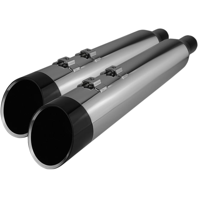 Khrome werks 4.5" Mufflers for Touring - Chrome with Edge
