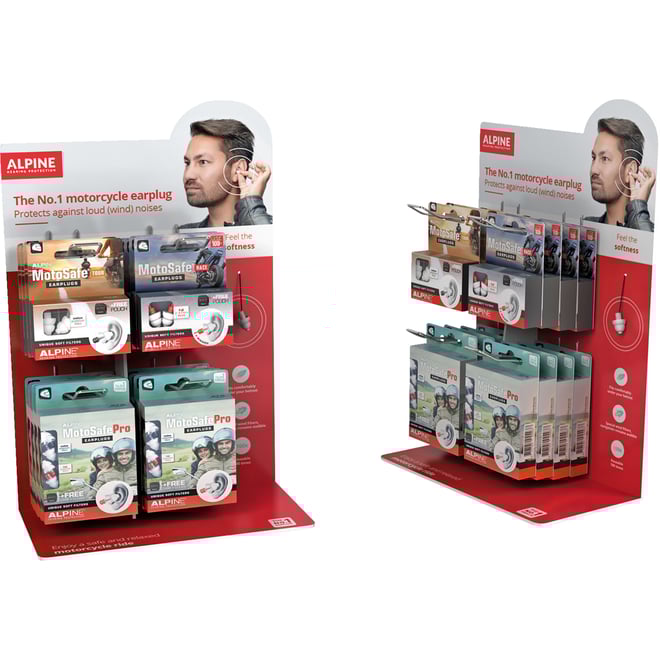 Alpine hearing protection Earplugs Counter Display - 16 Pack Alpine hearing protection Earplugs Counter Display - 16 Pack