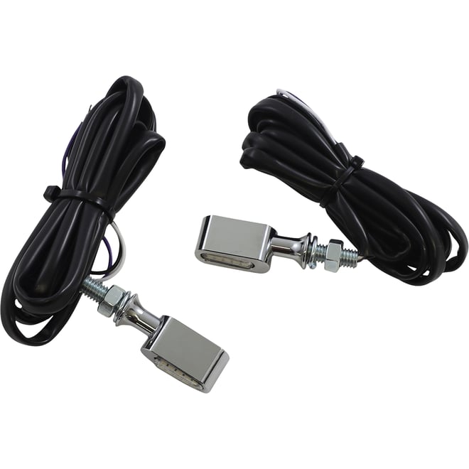 Drag specialties Marker Light - Clear/Amber - Chrome