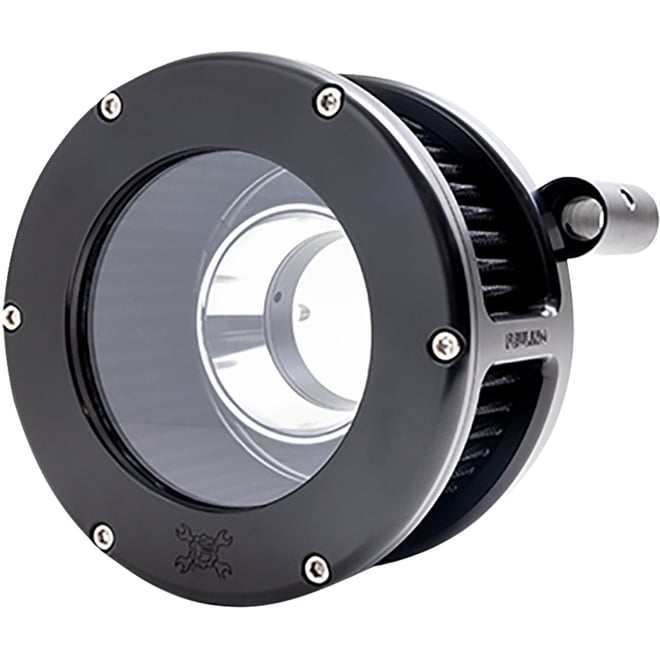 Feuling Parts BA Air Cleaner Kit - Black/Clear with Black Filter - Twin ...