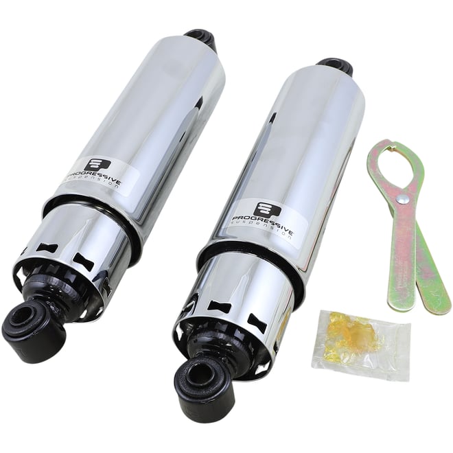 Progressive suspension 412 Series Shock - 12" - Standard - Chrome - H-D