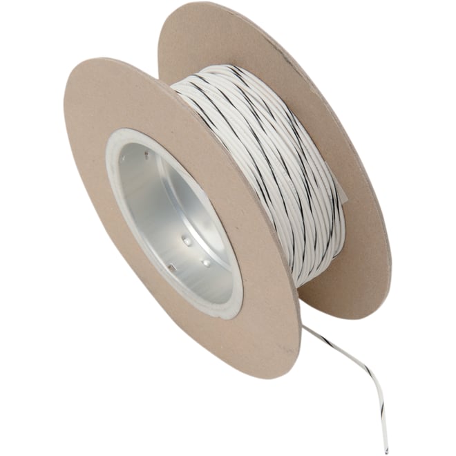 Namz 100' Wire Spool - 18 Gauge - White/Black