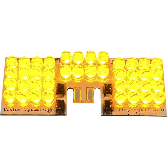 Custom dynamics LED Fender Tip Boards - Amber