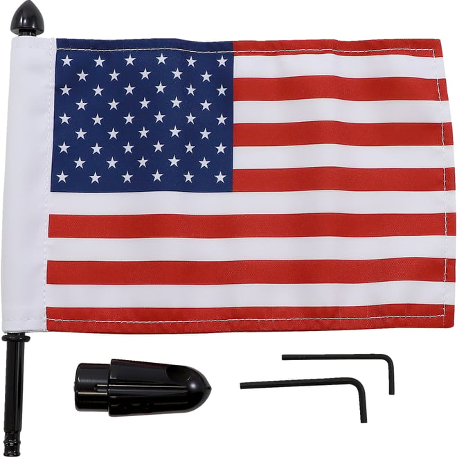 Pro pad Flag Mount - Pinnacle Luggage Rack - 9" Pole - 6" X 9" Flag