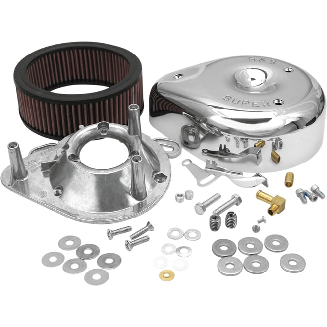 S&s cycle Teardrop Air Cleaner Kit - Chrome S&s cycle Teardrop Air Cleaner Kit - Chrome