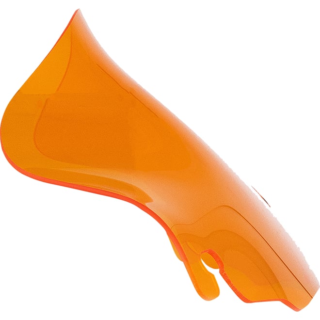 Klock werks Kolor Flare™ Windshield - 6-1/2" - Orange - FLH