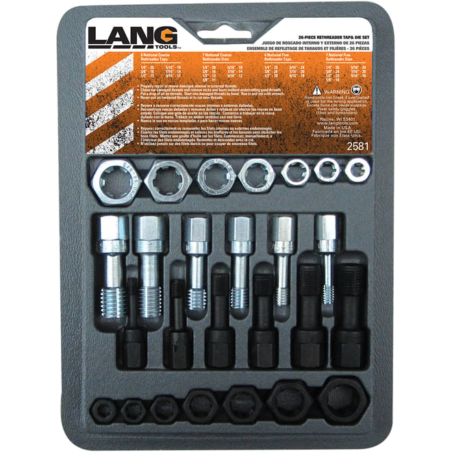 Lang tools Thread Restorer - Kit - SAE
