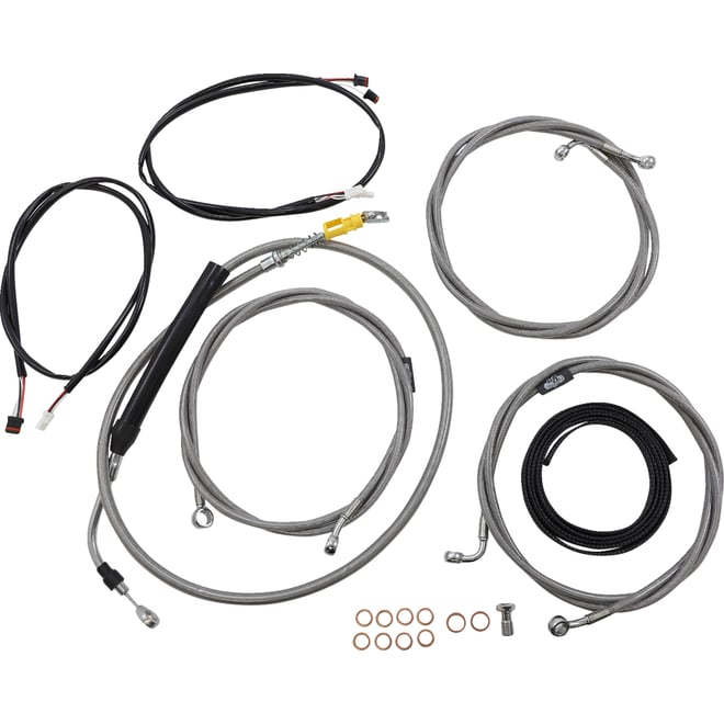 La choppers Cable Kit - 12" - 14" Handlebars - ABS - Stainless La choppers Cable Kit - 12" - 14" Handlebars - ABS - Stainless