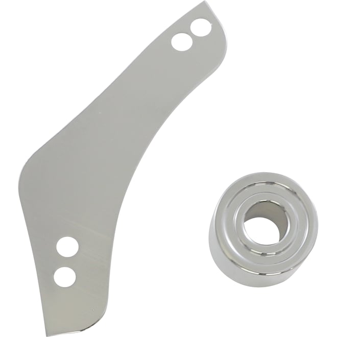 Arlen ness Inverted Air Cleaner Cover Plate - Chrome