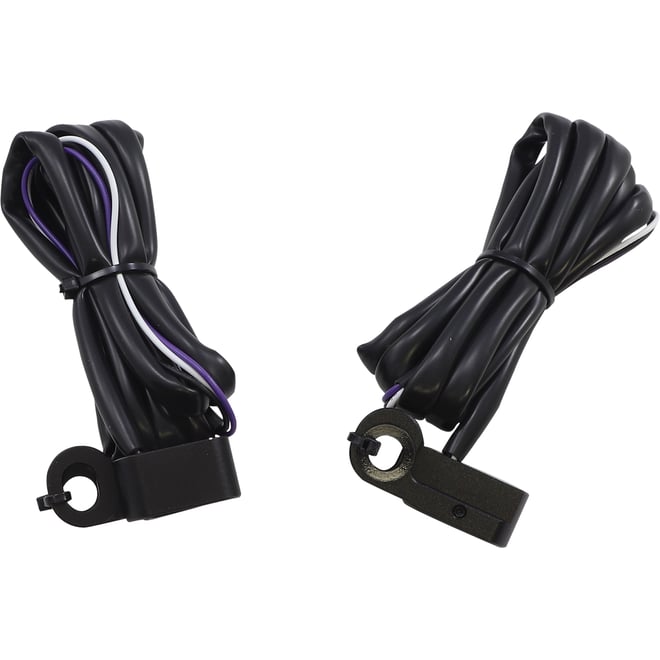 Drag specialties Marker Lights - White/Amber - Black