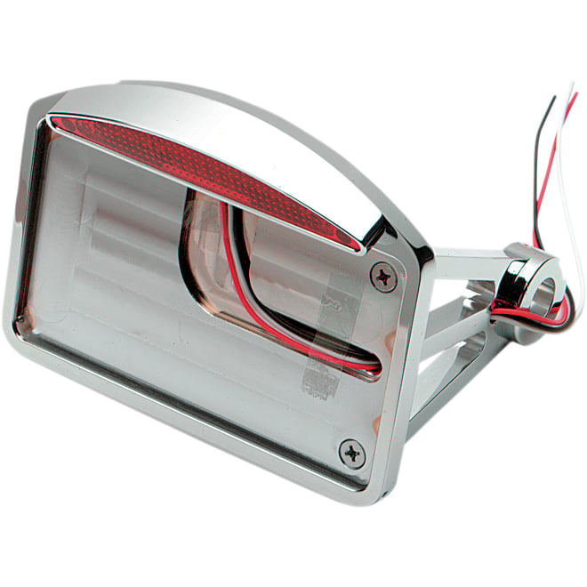 Drag specialties Side Mount Taillight/License Plate Mount - Flat Horizontal - Half-Moon