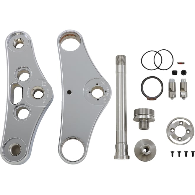 Hawg halters Triple Tree Kit - Chrome - 49 mm