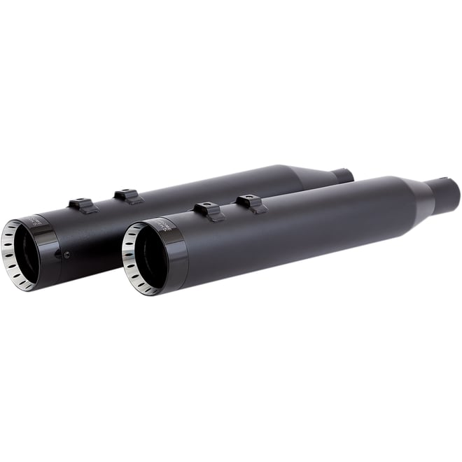 Khrome werks 4.5" Mufflers for Touring - Black with Turbine
