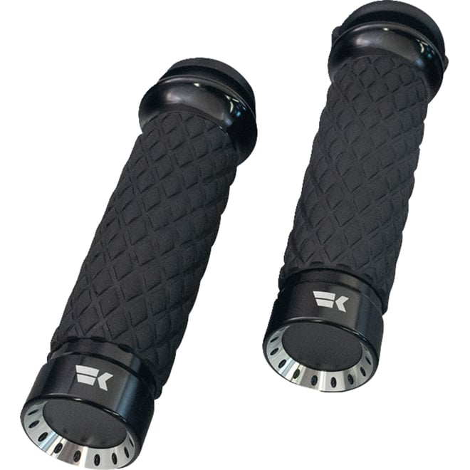 Khrome werks Grips - Turbine - Custom Contour - Diamond - Black