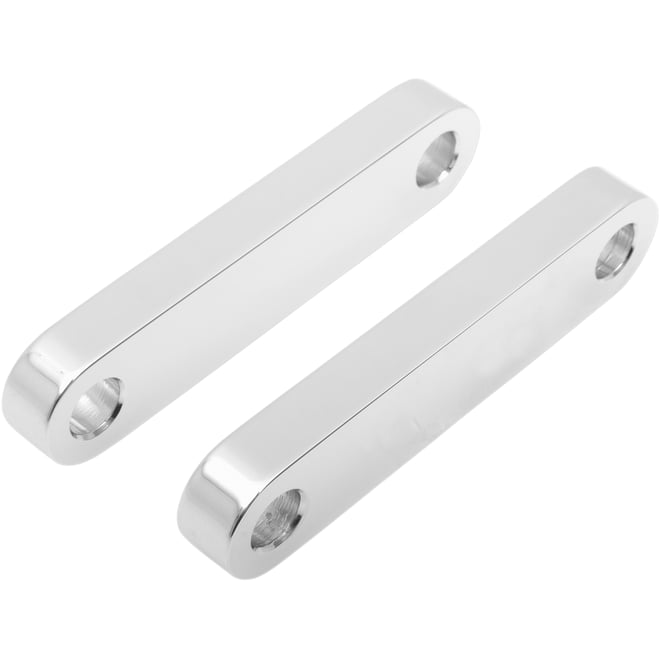 Klock werks Hugger Front Fender Mounting Blocks - For 21" Wheels - Chrome