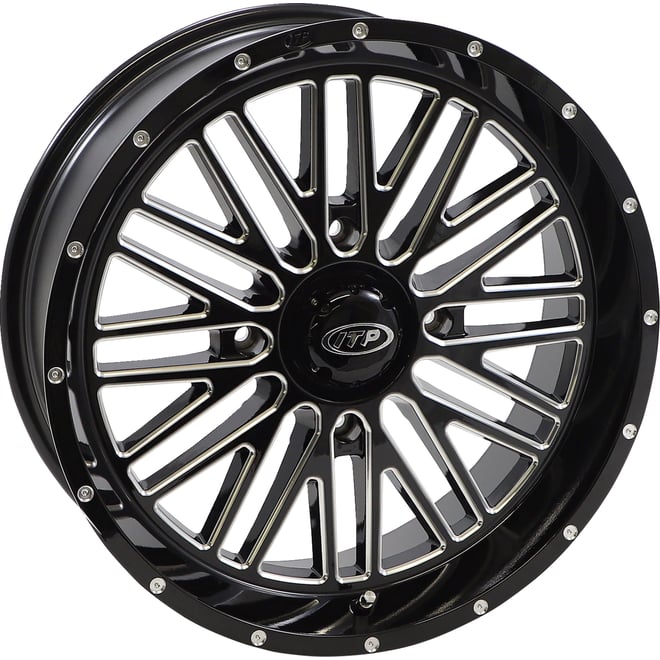 Itp Wheel - Momentum - Front/Rear - Black/Milled - 18x6.5 - 4/156 - 4+2.5 (+10 mm)