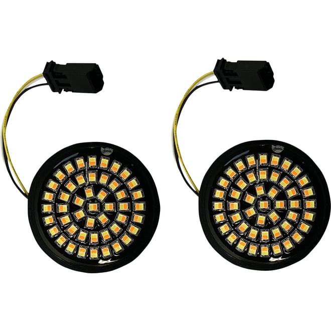 Custom dynamics LED Turn Signal Insert - Amber/White - CVO