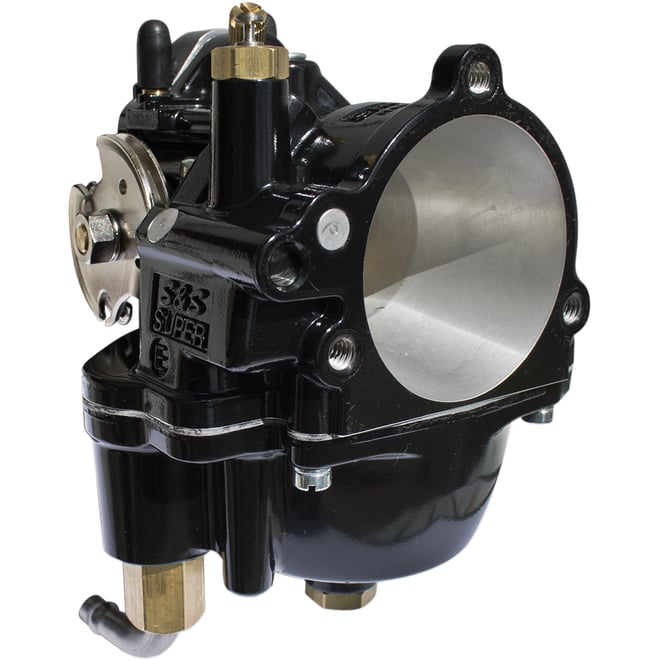 S&s cycle Super E Carburetor - Standard Bore - Black