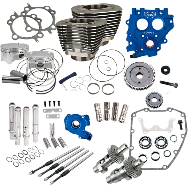 S&s cycle 100" Power Package Performance Kit - Gear Drive - Black