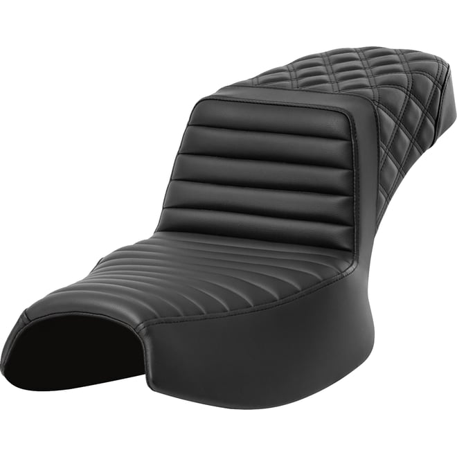 Saddlemen Step-Up Seat - Front Tuck-n-Roll/Rear Lattice Stitch - Extended Reach - Challenger '20-'24 Saddlemen Step-Up Seat - Front Tuck-n-Roll/Rear Lattice Stitch - Extended Reach - Challenger '20-'24