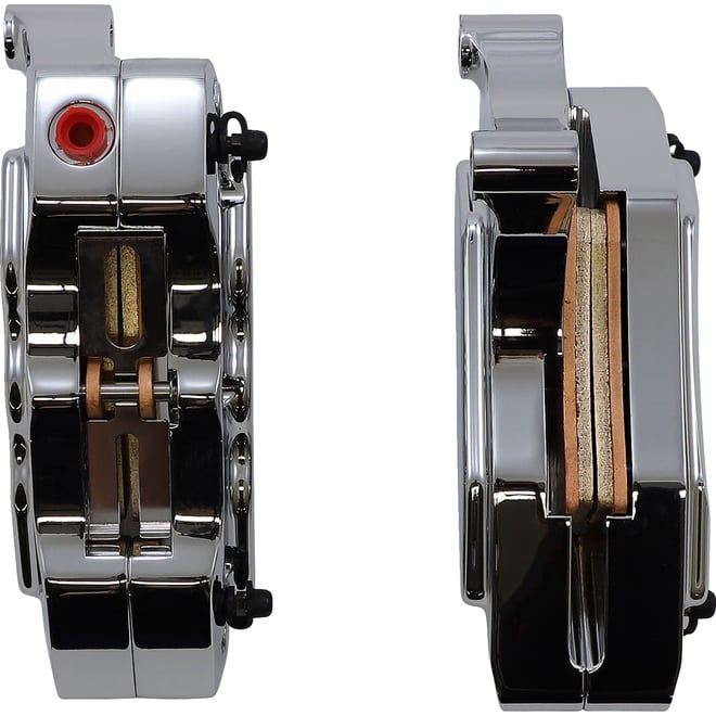 Hawg halters 6-Piston Dual Caliper - Chrome - 13"
