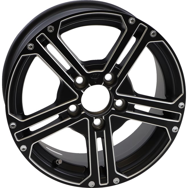 Itp Wheel - SS212 Alloy - Front/Rear - Milled Black - 15x7 - 5/4.5 - 6+1 (+61.8mm)