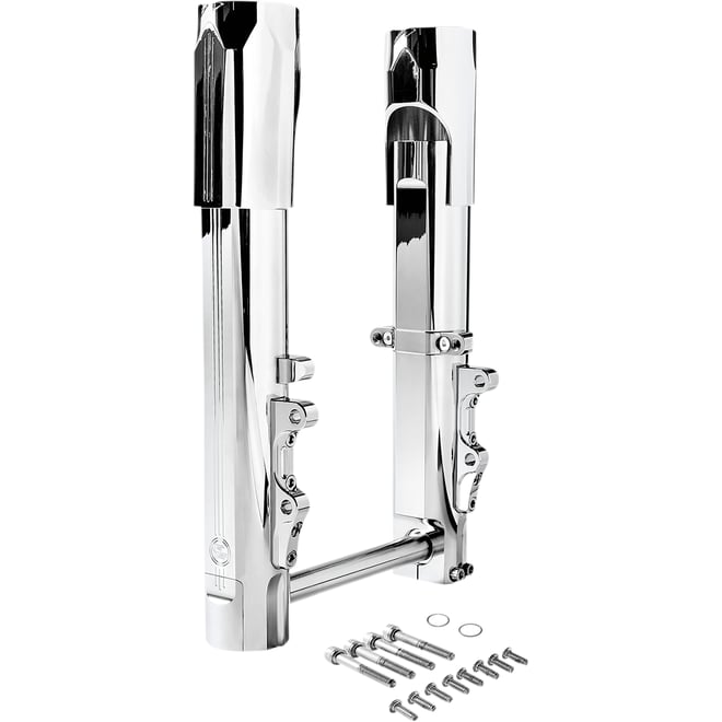 Performance machine (pm) Fork Legs - Chrome - Lower - Dual Disc