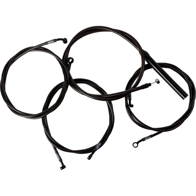 La choppers Handlebar Cable/Brake Line Kit - Complete - 15" - 17" Handlebars - Midnight La choppers Handlebar Cable/Brake Line Kit - Complete - 15" - 17" Handlebars - Midnight