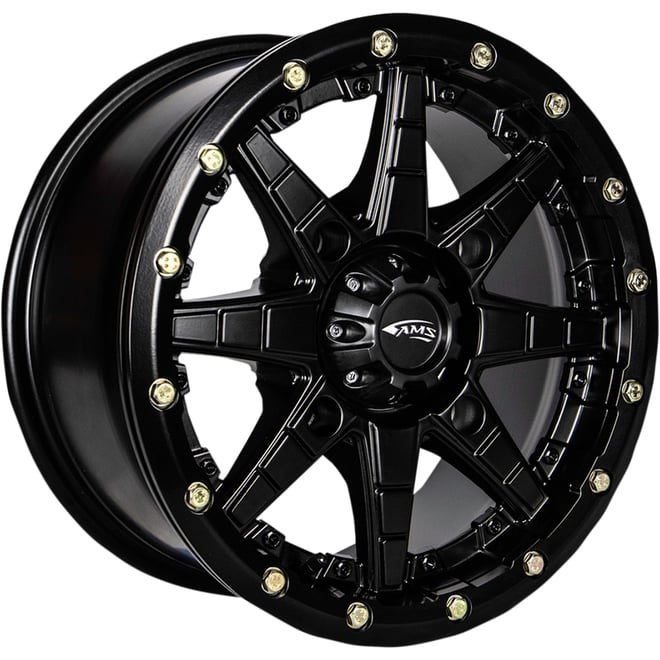 Ams Roll'n 106 Wheel - Front/Rear - Black - 15x7 - 4/137 - 5+2