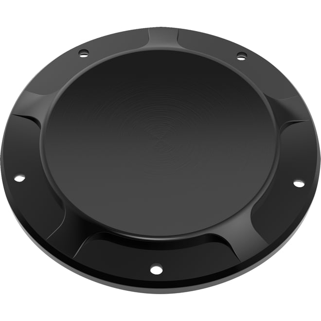 La choppers County Line Derby Cover Derby Cover - M8 Softail - Black