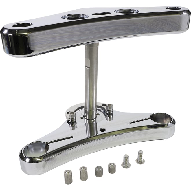 Accutronix Triple Tree - 41 mm - Chrome - Raked 5° - Elite Smooth
