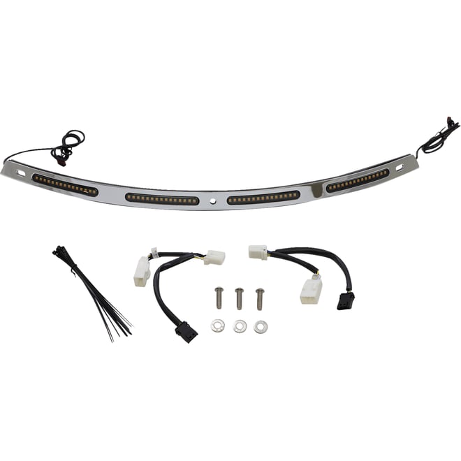 Custom dynamics Windshield Trim - Sequential Turn Signals - Chrome Custom dynamics Windshield Trim - Sequential Turn Signals - Chrome